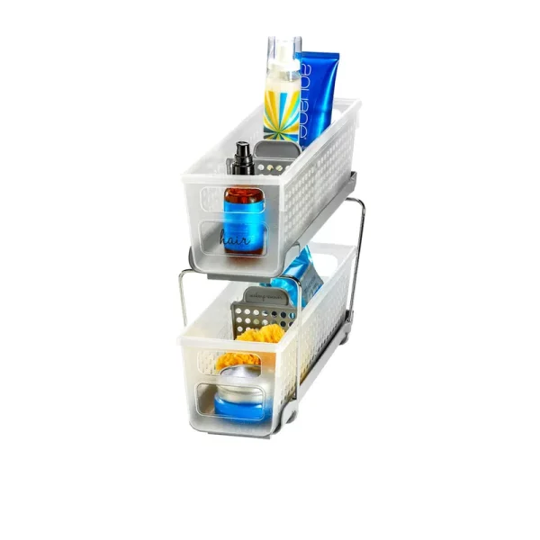 Madesmart Mini 2-Tier Organizer with Dividers