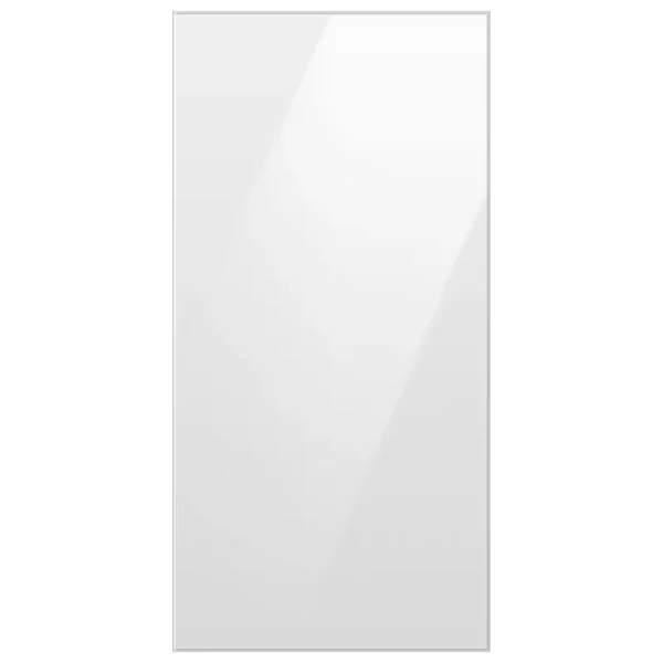 Samsung White Glass Bespoke 4-Door French Door Refrigerator Top Panel