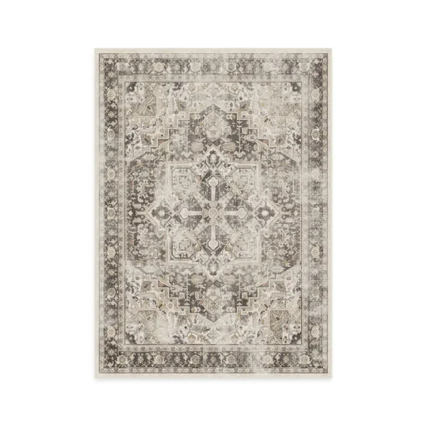 Ruggable Kamran Washable Vintage Persian Area Rug - Hazel 5'x7' (Standard Pad)