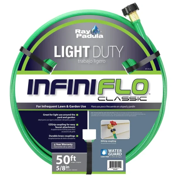 Ray Padula Infiniflo Classic Garden Hose, Light Duty