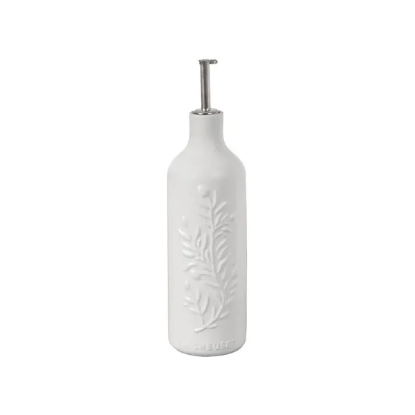 Le Creuset Branch Collection Olive Oil Cruet - Artichaut Matte White