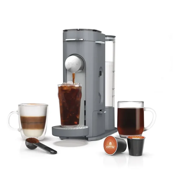 Ninja Pods & Grounds Single - Serve Coffee Brewer, Steam Grey