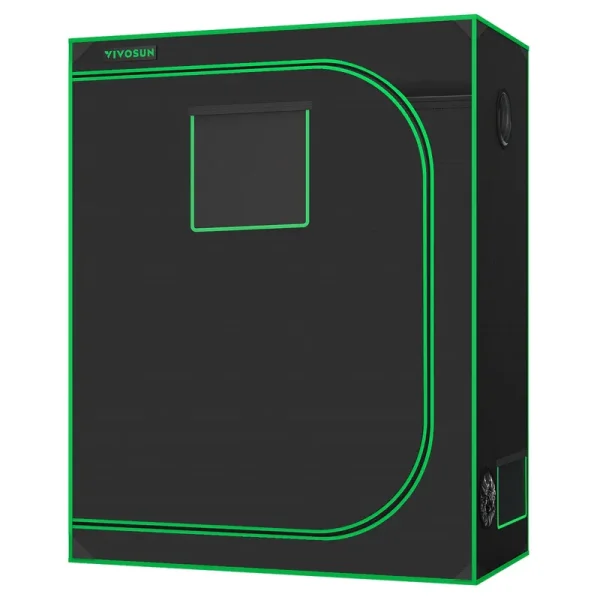 4x2 Grow Tent S425, 2-4 Plants Use, High Reflective Mylar with Observation Window and Floor Tray for Hydroponics Indoor Plant 48�ɡ� x 24�ɡ� x 60�ɡ�