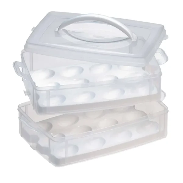 Snapware 1098734 Snap 'n Stack 2-Layer Food Storage Container with Egg