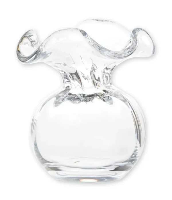 Vietri - Hibiscus Glass Bud Vase - Clear