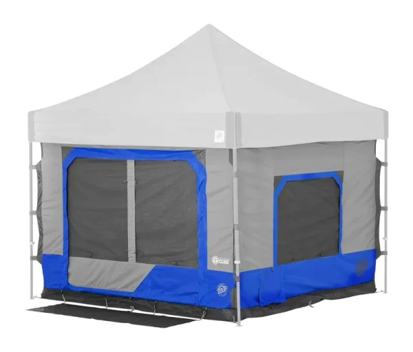 E - Z Up® Camping Cube™ 6.4, Outdoor Camping Cube Converts to 10" Straight Canopy Tent, Royal Blue