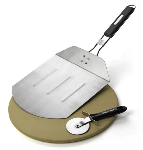 Cuisinart CPS-445 Pizza Stone Grilling Set, Grey