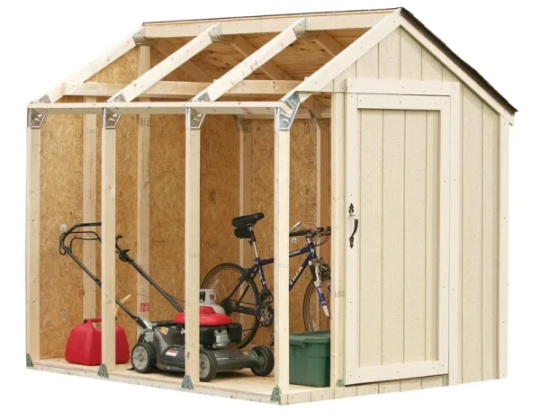 2x4basics 90192MI Custom Shed Kit with Peak Roof, 2x4