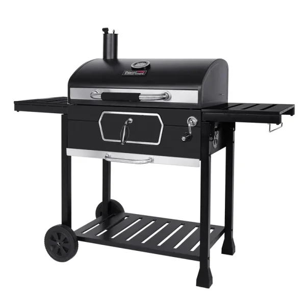 Gourmet 30 CD2030AN Deluxe Charcoal Grill. BBQ Smoker Picnic Camping Patio Backyard Cooking. Black