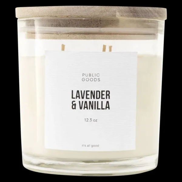 Public Goods Lavender & Vanilla Soy Candle 12.3oz
