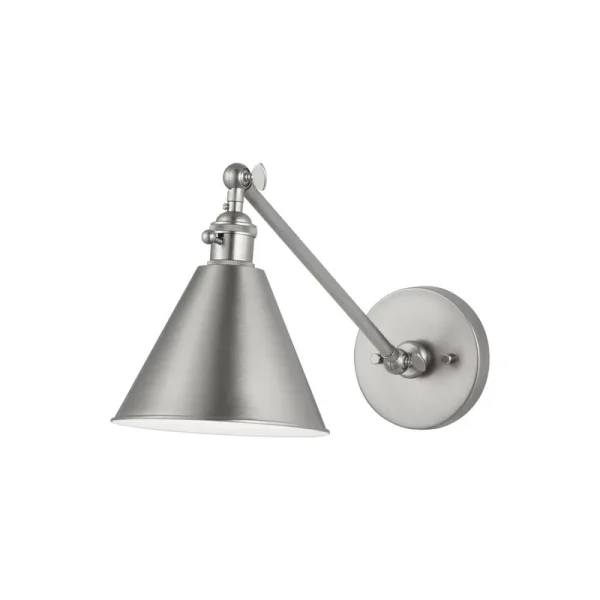 Salem 1-Light Wall Sconce in Brushed Nickel