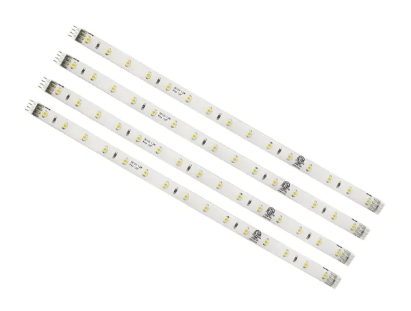 Bazz LED 10" Under Cabinet Strip Lights, White - 4 pack