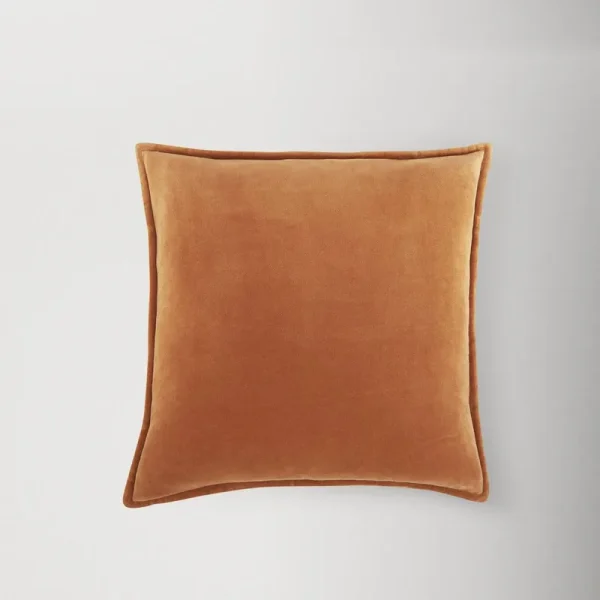 Edgar Square 100% Cotton Pillow Size: 22'' x 22'' Color: Camel Fill Material: Pillow Cover Only - No Insert