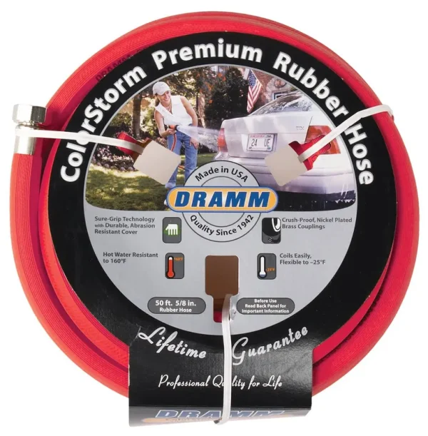 Dramm Colorstorm Premium Rubber Hose, Red