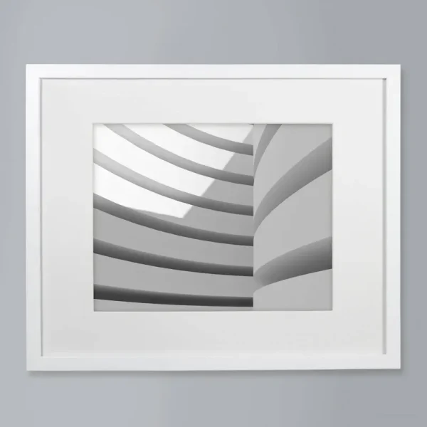 Made by Design 11-Inch x 14-inch Matted Wood Frame White