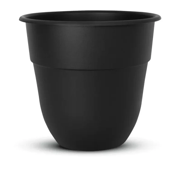 Suncast 15-inch Indoor/Outdoor Resin Flower Planter, Black