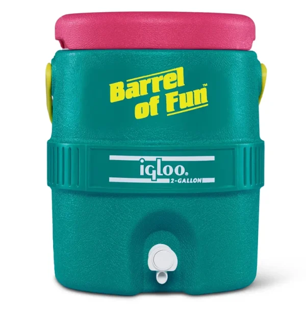 Igloo Retro Barrel of Fun 2-Gallon Jug in Dark Jade