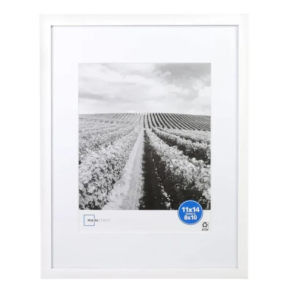 Mainstays Linear Frame, Size: 11 x 14, White