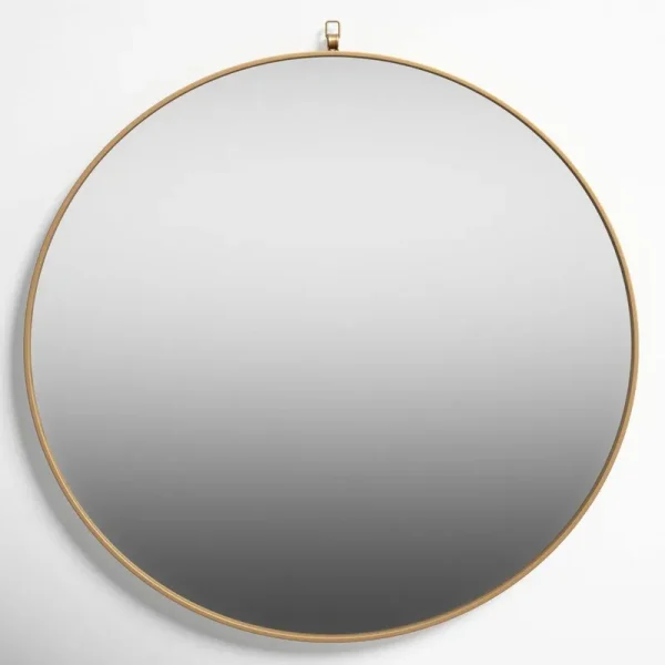 Cassie Mirror Joss & Main Finish: Brass, Size: 28" x 28"