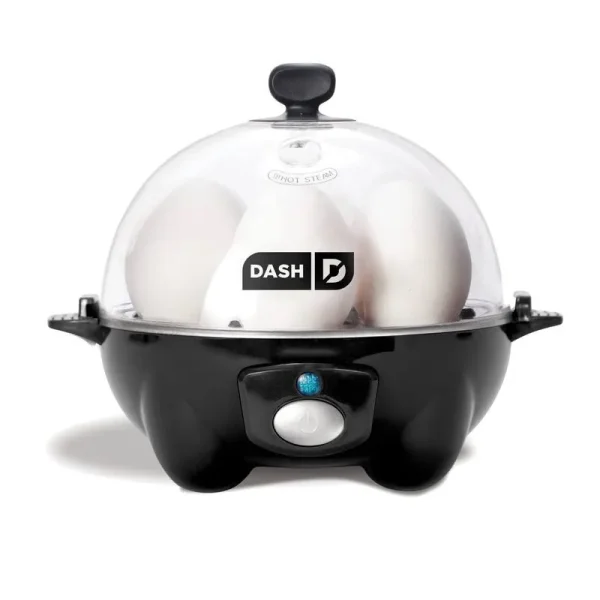 Dash Rapid Egg Cooker: 6 Egg Capacity Electric Egg Cooker for Hard Boiled Eggs, Poached Eggs, Scrambled Eggs, or Omelets with Auto Shut Off Feature -