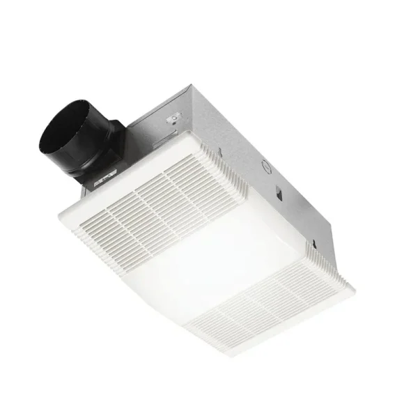 Nutone 80 CFM Ventilation Exhaust Fan with Light and Heater 765H80L