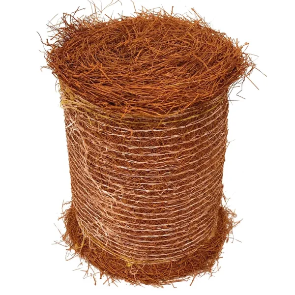 Colored Pine Straw Longleaf Pine Straw Roll for Landscaping - Brown Color UV Resistant - Covers Up to 125 Square Feet