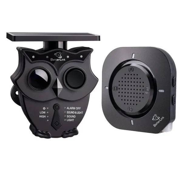 1/2 Mile Long Range Solar Wireless Driveway Alarm System IP65 Weatherproof Outdoor Motion Detectors&Sensor 120dB Siren Sound Light Security Alert