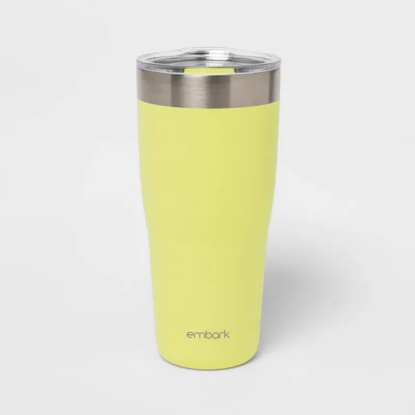 30oz Stainless Steel Lidded Tumbler Citron Green - Embark