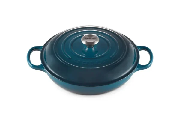 Le Creuset Signature Cast Iron 3.5-Quart Deep Teal Braiser