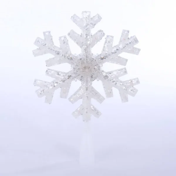 Holiday Time LED Twinkle Snowflake Tree Topper - 11.75 in