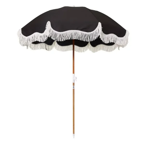 Business and Pleasure Co The Holiday Beach Umbrella in Vintage Black