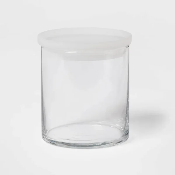 22oz Glass Medium Stackable Jar with Plastic Lid - Made by Design