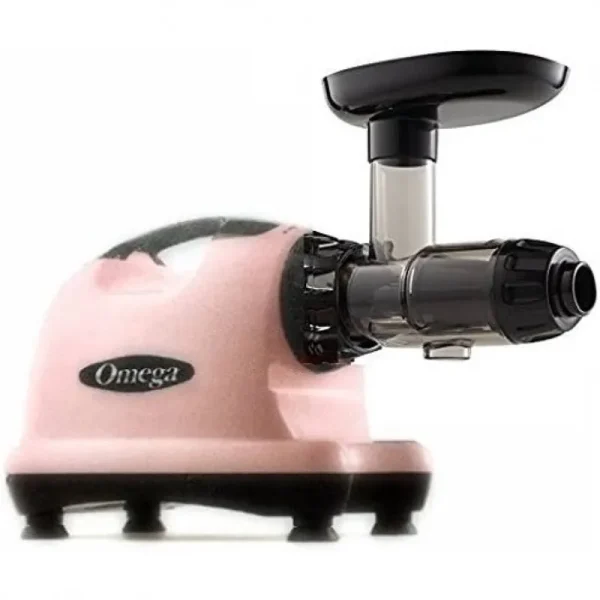 Omega J8006 Nutrition Center Quiet Dual-Stage Slow Speed Masticating Juicer Creates Continuous Fresh Healthy Fruit and Vegetable Juice at 80