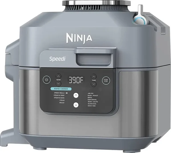 Ninja SF301 Speedi Rapid Cooker and Air Fryer, 6-Quart Capacity, 12-in-1 Functions to Steam, Bake, Roast, Sear, Saut, Slow Cook, Sous Vide and More,