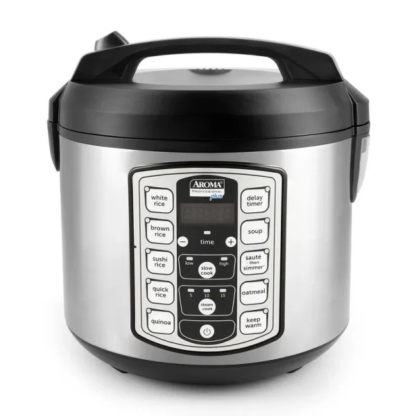 Aroma Professional Plus Rice Cooker, Food Steamer & Slow Cooker, 20 Cups