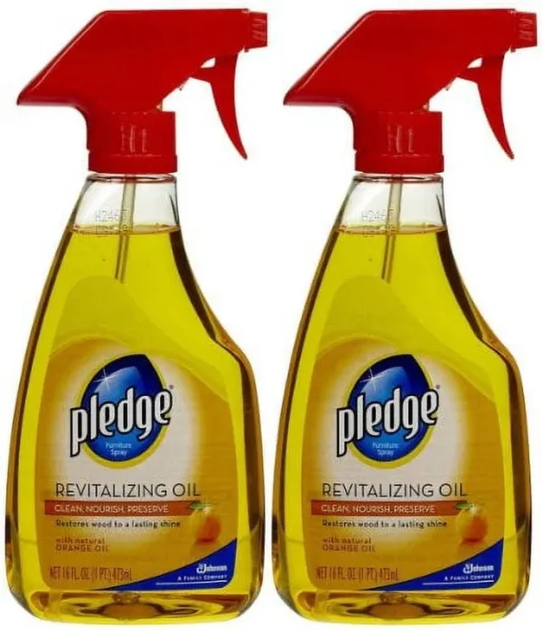 Pledge Revitalizing Oil with Natural Orange Oil, 16 fl oz (Pack of 2)