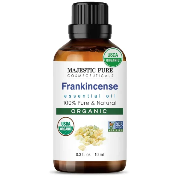 Majestic Pure USDA Organic Frankincense Essential Oil, 0.33 fl oz
