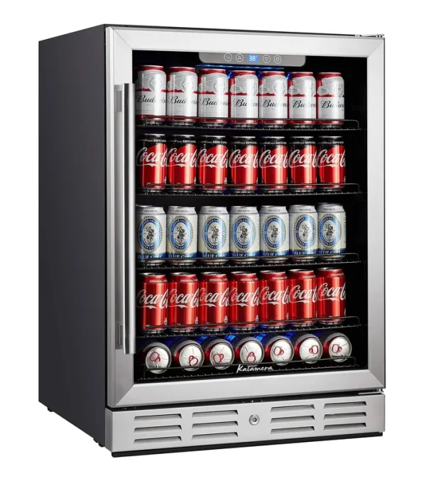 Kalamera 24 inch Beverage Refrigerator - 154 Cans Capacity Beverage Cooler- Fit Perfectly Into 24" Space Built in Counter or Freestanding