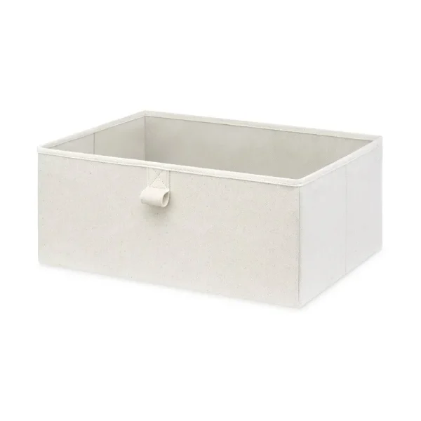 Grove Storage Fabric Bin Ivory California Closets Size: 7.5" H x 17.5" W x 13.5" D