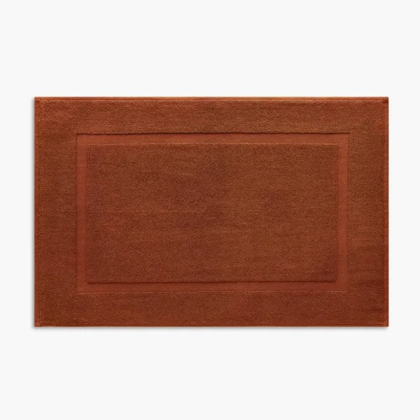Under The Canopy Classic Organic Bath Mat - Rust One Size Rust