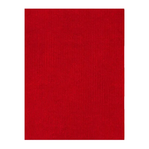 Ottomanson Indoor Outdoor Washable Nonslip Rug, Red, 2x3 ft