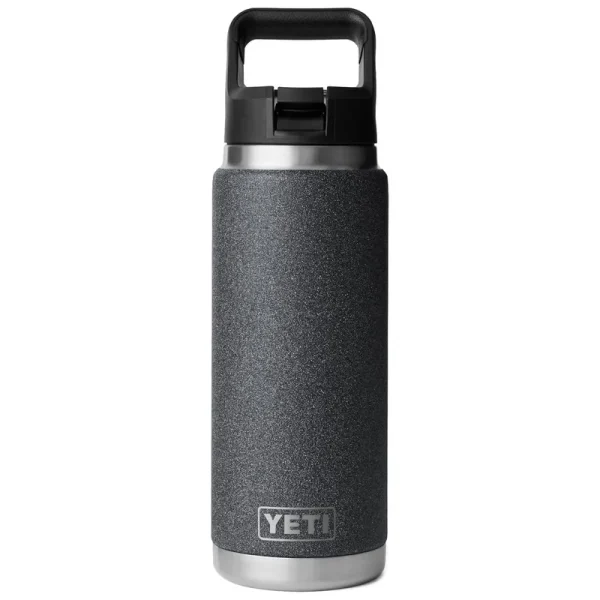 Yeti Rambler 26 oz Straw Bottle - Black Stone