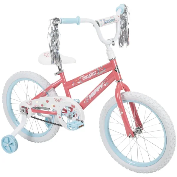 18 Sea Star Girls' sidewalk Bike. Coral Pink
