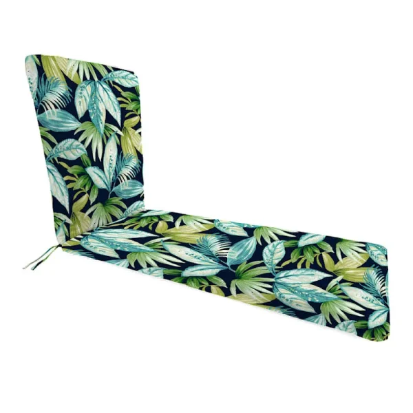 Navy Seneca Basic Outdoor Chaise Lounge Cushion, Sold by at Home