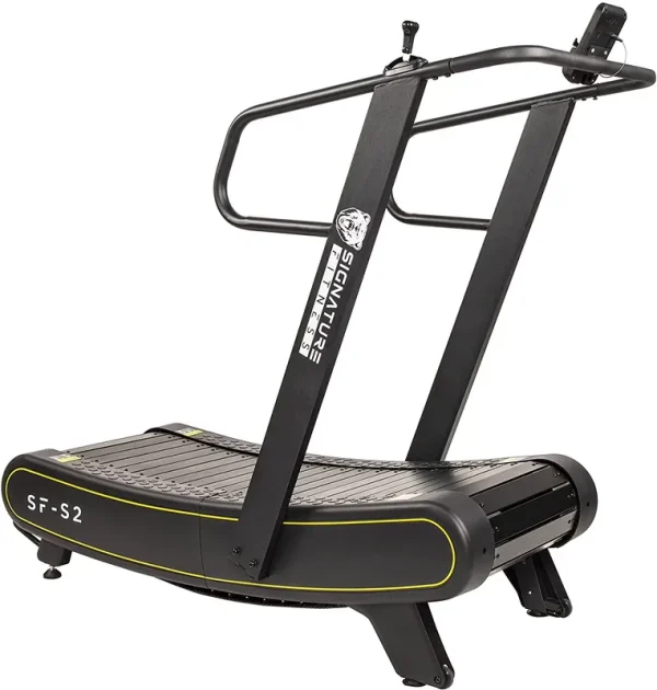Signature Fitness SF - S2 Sprint Demon - Motorless Curved Sprint Treadmill with Adjustable Levels of Resistance - 300 lb Capacity