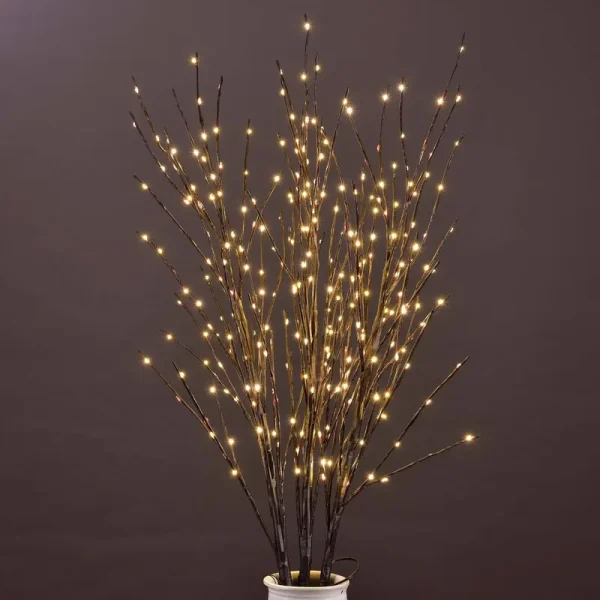 Birch Willow Twig Lighted Trees & Branches Lightshare Color: Brown