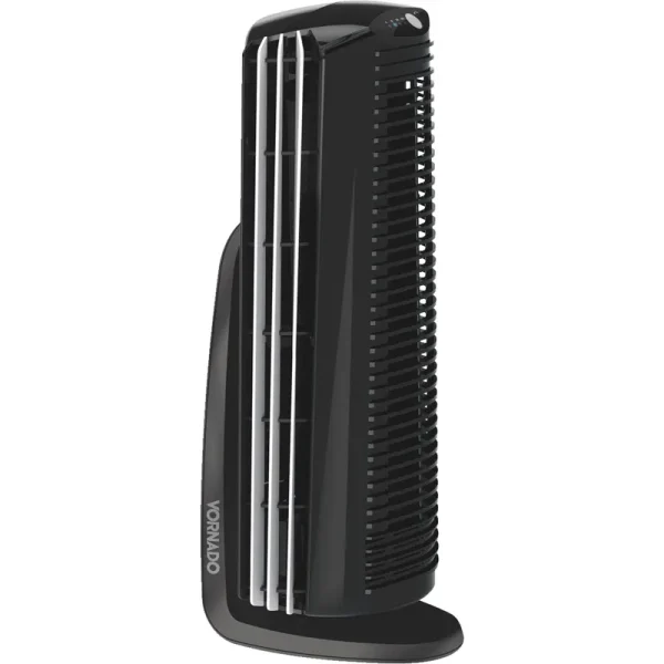 Vornado Duo Small Room Tower Air Circulator Fan, Black
