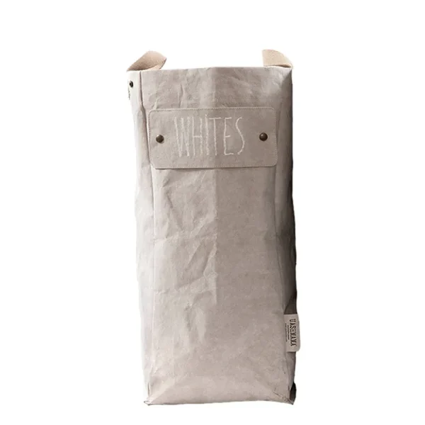 Uashmama Eco-Friendly Laundry Bag with Label (Grey)