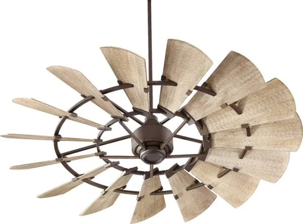 Quorum Windmill 60" Ceiling Fan - Oiled Bronze - 96015-86