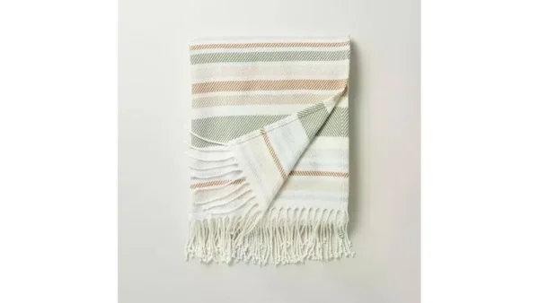 Hearth & Hand with Magnolia Multi-Stripe Woven Throw Blanket | Target